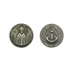Geocoin patinované stříbro